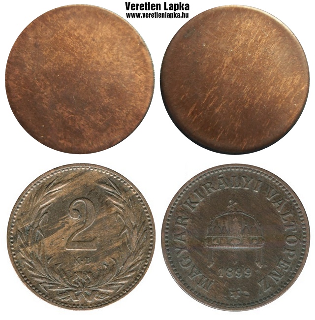 2 fillr peremezett nyers lapka 1892 s az 1915 kztti idszakbl.