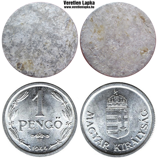 1 peng peremezs nlkli nyers lapka 1941 s az 1944 kztti idszakbl.