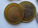 200 forint peremezett nyers lapka 2009 utni idszakbl.