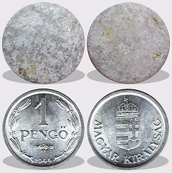 1 peng peremezs nlkli nyers lapka 1941 s az 1944 kztti idszakbl.