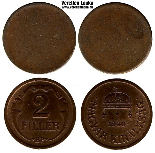 2 fillr peremezett nyers lapka 1926 s az 1940 kztti idszakbl.